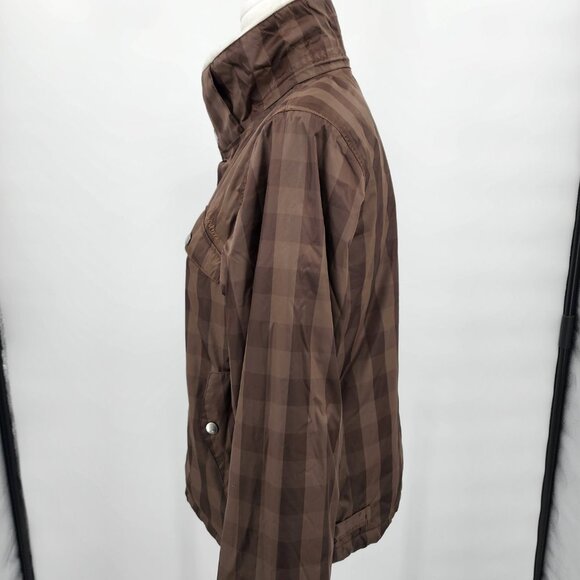BURTON Dutchess Insulated Brown Tone On Tone Plaid Snowboard Jacket M - Picture 7 of 16